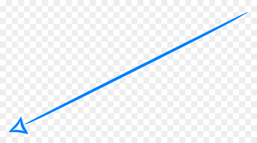 Majorelle Blue, HD Png Download - hand drawn arrow png