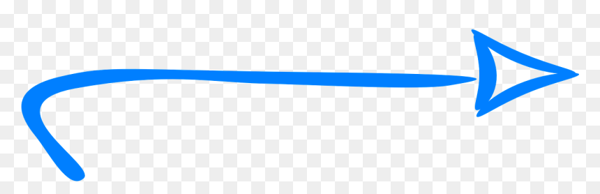 Arrow Right Blue Handdrawn Png - Arrow Png Blue, Transparent Png - hand drawn arrow png
