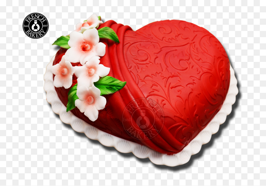 Heart Shape Full Cake - Love Birthday Cake Png, Transparent Png - heart shape png