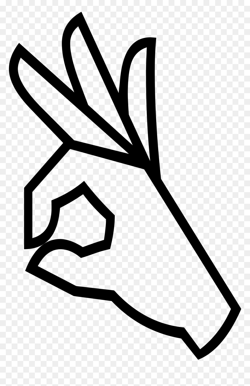 Ok Hand Sign Clip Arts, HD Png Download - ok hand png