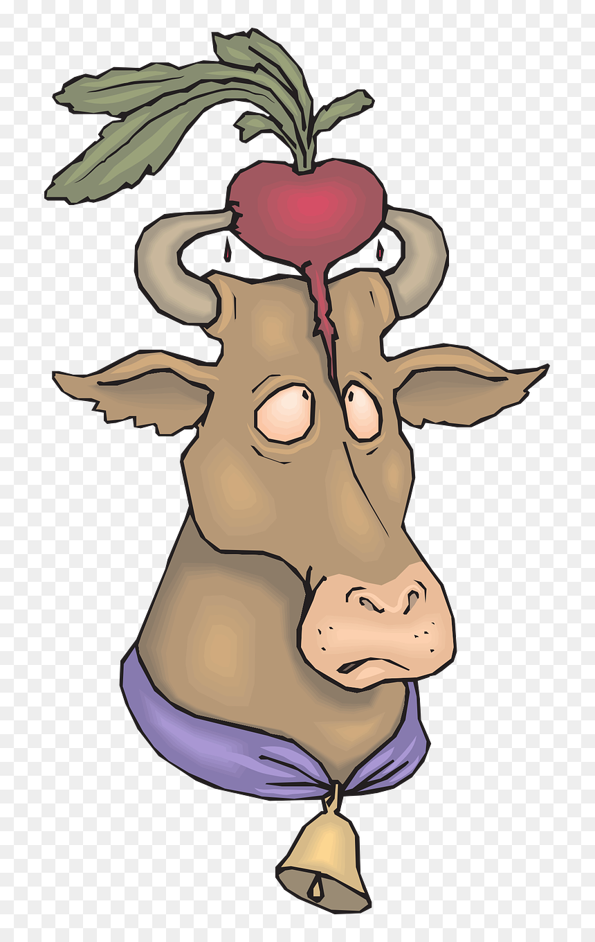 Radish Cow, HD Png Download - horns png