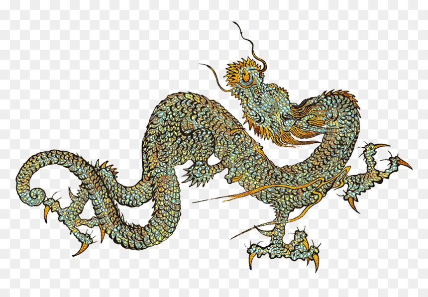 Gold And Silver Dragon In Fight - Chinese Dragon 4k Png, Transparent Png - chinese dragon png