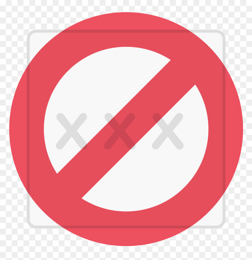 Kid Safe With Circle - Stop Symbol, HD Png Download - explicit content png