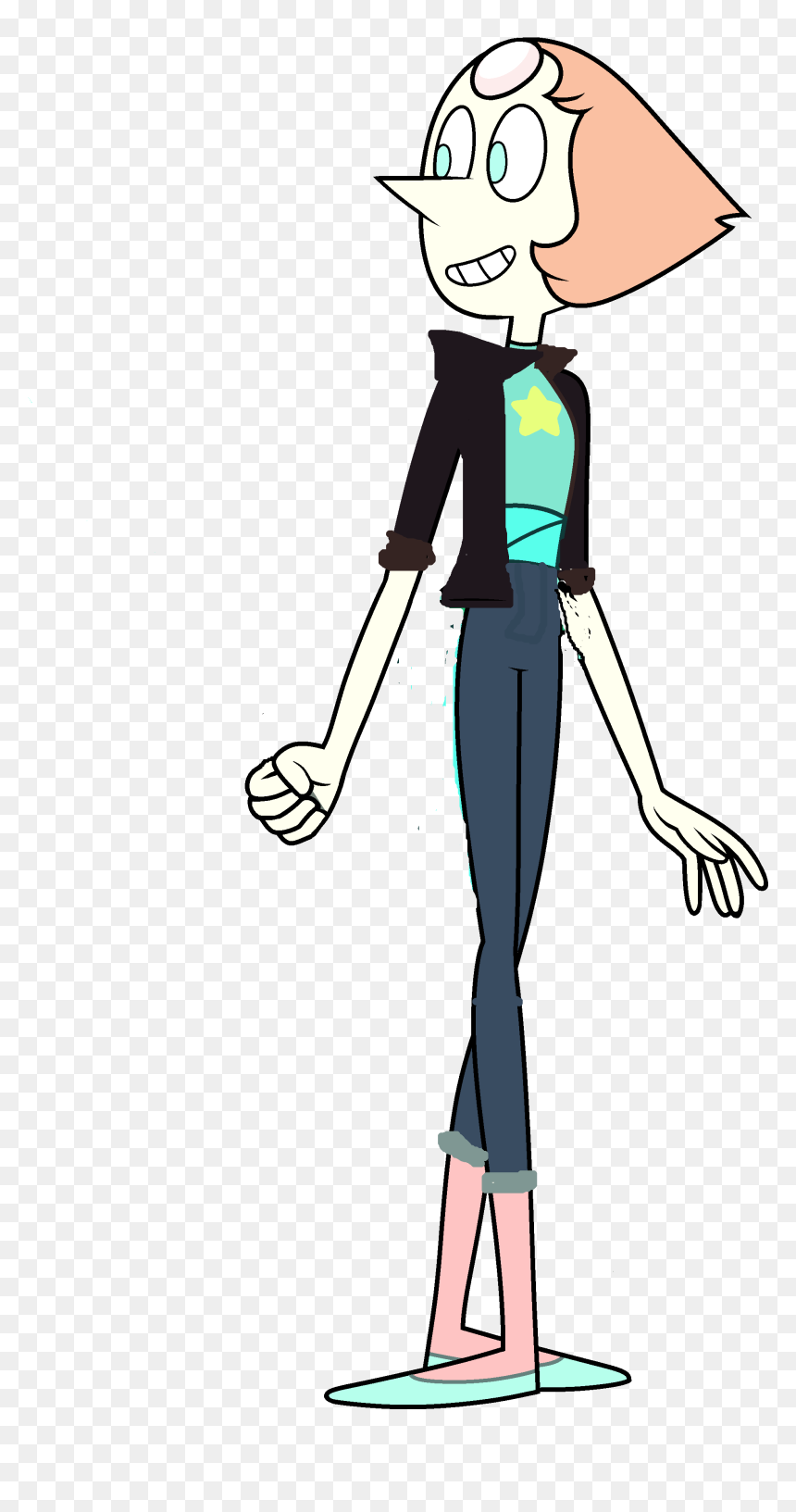 Pearl With Jacket And Jeans - Pearl Steven Universe Character, HD Png Download - pearl png