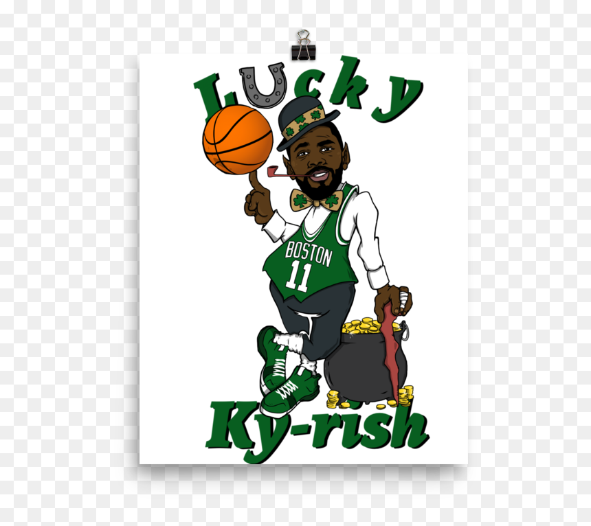 Lucky "ky-rish - Shoot Basketball, HD Png Download - kyrie irving png