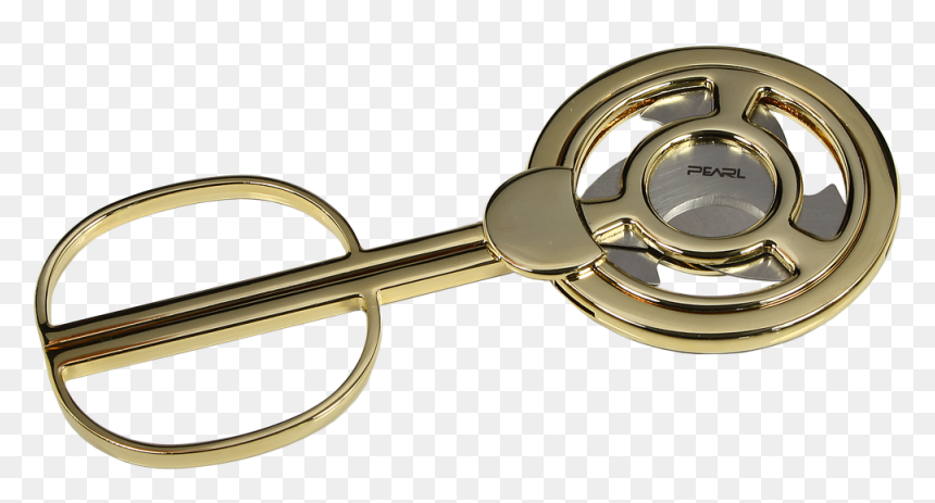 Pearl Cigar Scissors 8-1 Gold - Cigar Cutter, HD Png Download - gold circle png