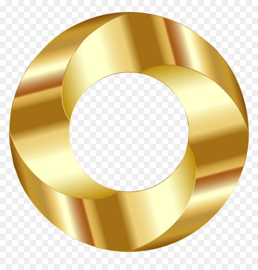 Gold Torus Screw Clip Arts - Head Of Screw Clipart Png, Transparent Png - gold circle png