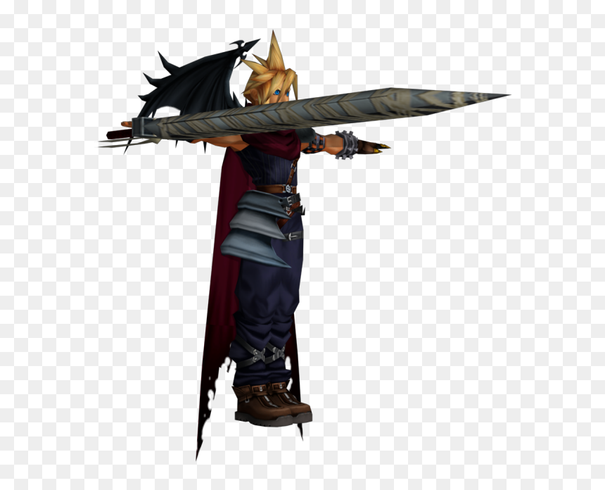 Download Zip Archive - Cartoon, HD Png Download - cloud strife png