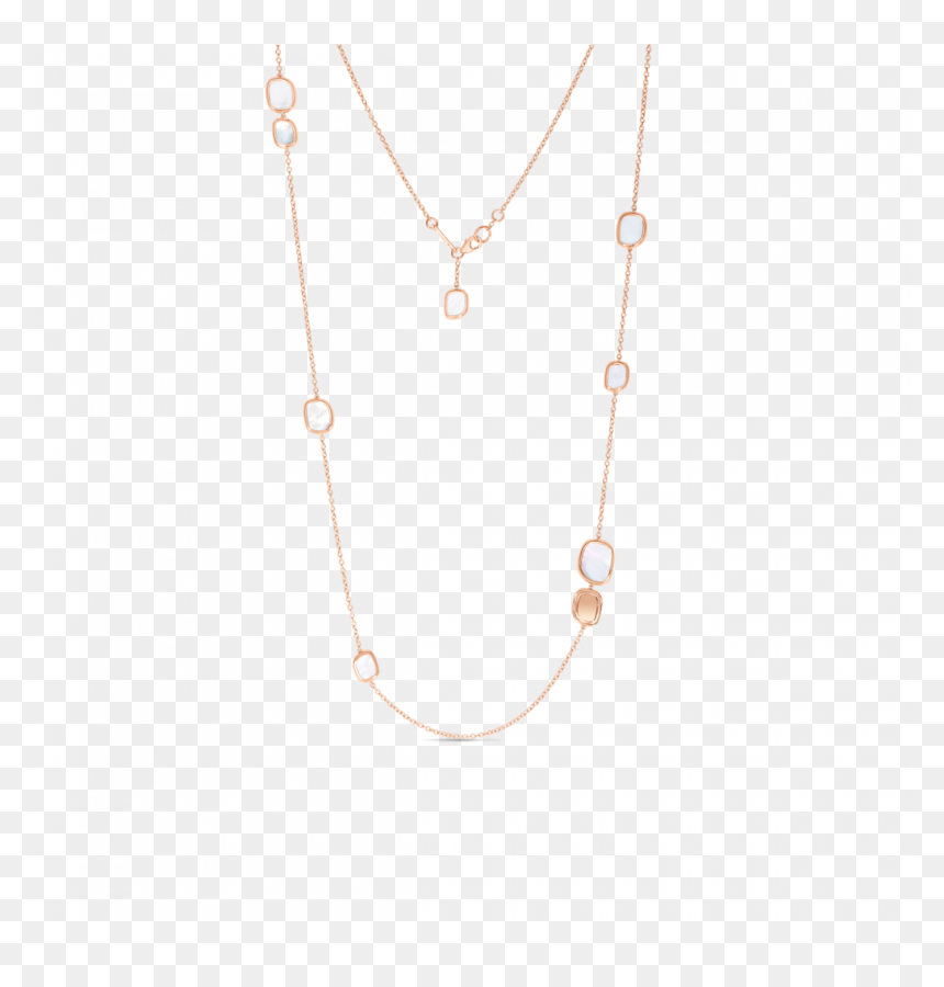 Roberto Coin Station Necklace With Mother Of Pearl - Necklace, HD Png Download - pearl png