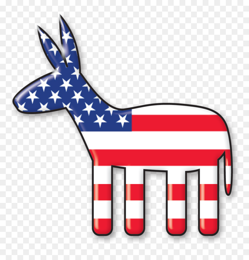 File - Flag-donkey - Democratic Party Usa Png, Transparent Png - donkey png