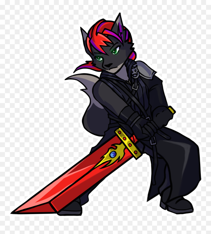 Vii ~ Cloud Strife - Illustration, HD Png Download - cloud strife png