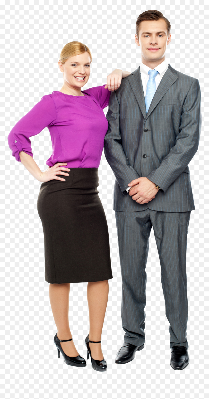 Women & Man Fashion Png, Transparent Png - couple png