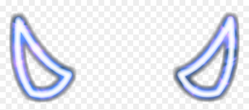 #blue #flaminghorn #horn #devil Horn #neon #glowing - Neon Devil Horns Png, Transparent Png - horns png