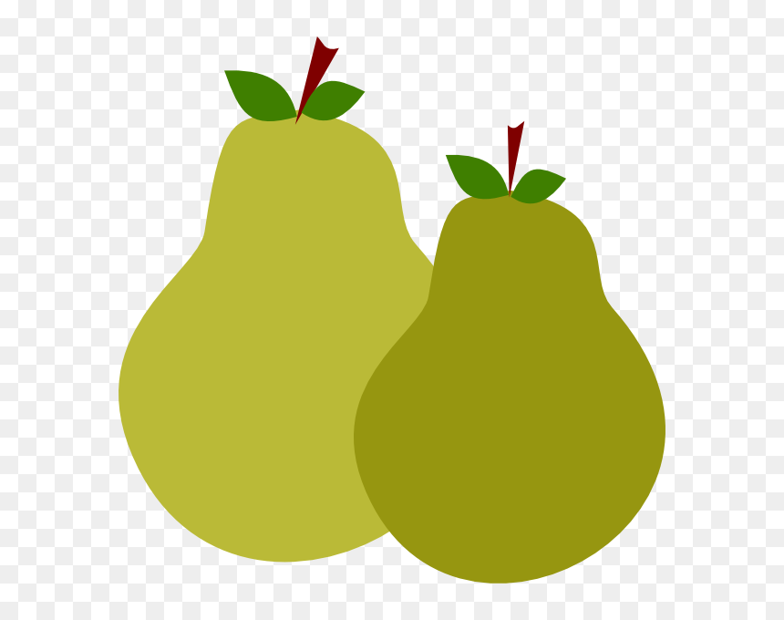 Pears Clipart - 2 Pears Clipart, HD Png Download - pear png
