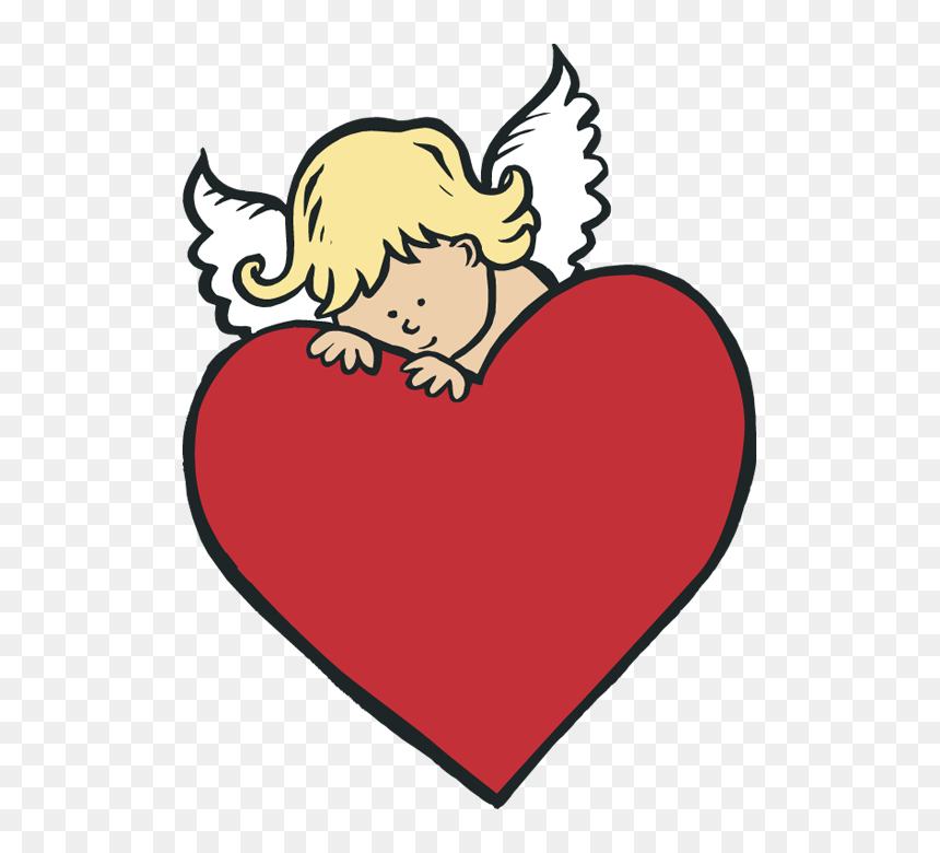 Cupid Hiding Behind Heart Transparent Png Image - Cupid Clip Art, Png Download - cupid png