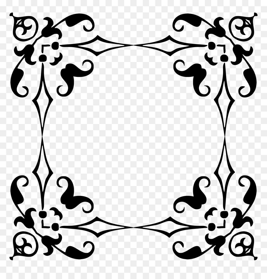 Ornamental Divider Frame 7 Clip Arts - Bingkai Untuk Siluet, HD Png Download - ornamental grass png