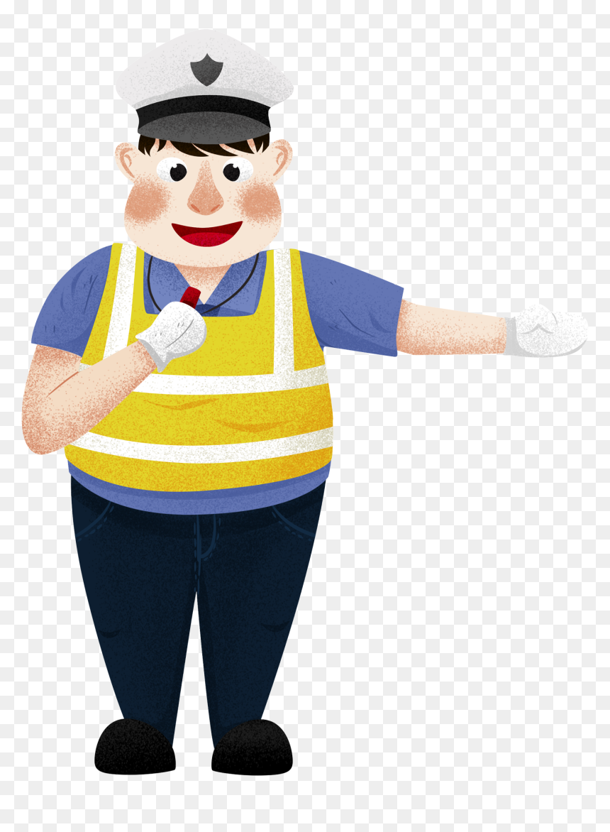 Transparent Police Png - Ve Hinh Giao Thong De Thuong, Png Download - police png