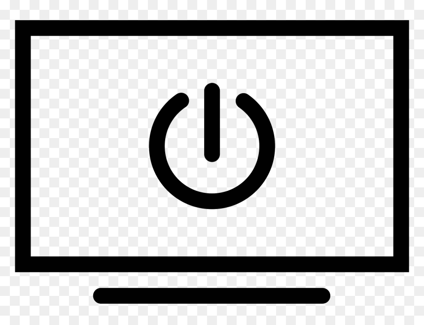 Thumb Image - Led Tv Logo Black And White, HD Png Download - television png