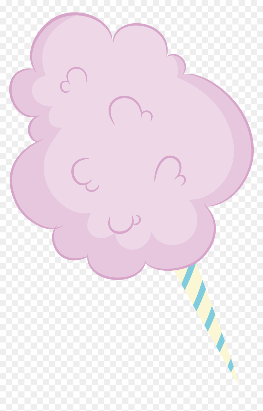 Cotton Candy Purple Clip Art - Illustration, HD Png Download - cotton candy png