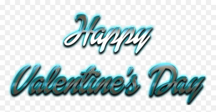 Happy Valentines Day Word Png Free Download - Valentine Day Transparent Logo, Png Download - valentine png