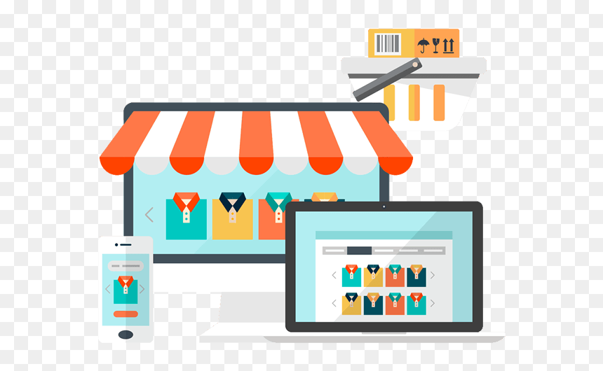 Ecommerce Clipart Digital Commerce - Mobile Ecommerce, HD Png Download - ecommerce png
