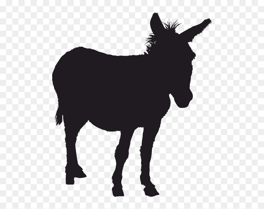 Donkey Silhouette Clip Art - Donkey Silhouette Png, Transparent Png - donkey png