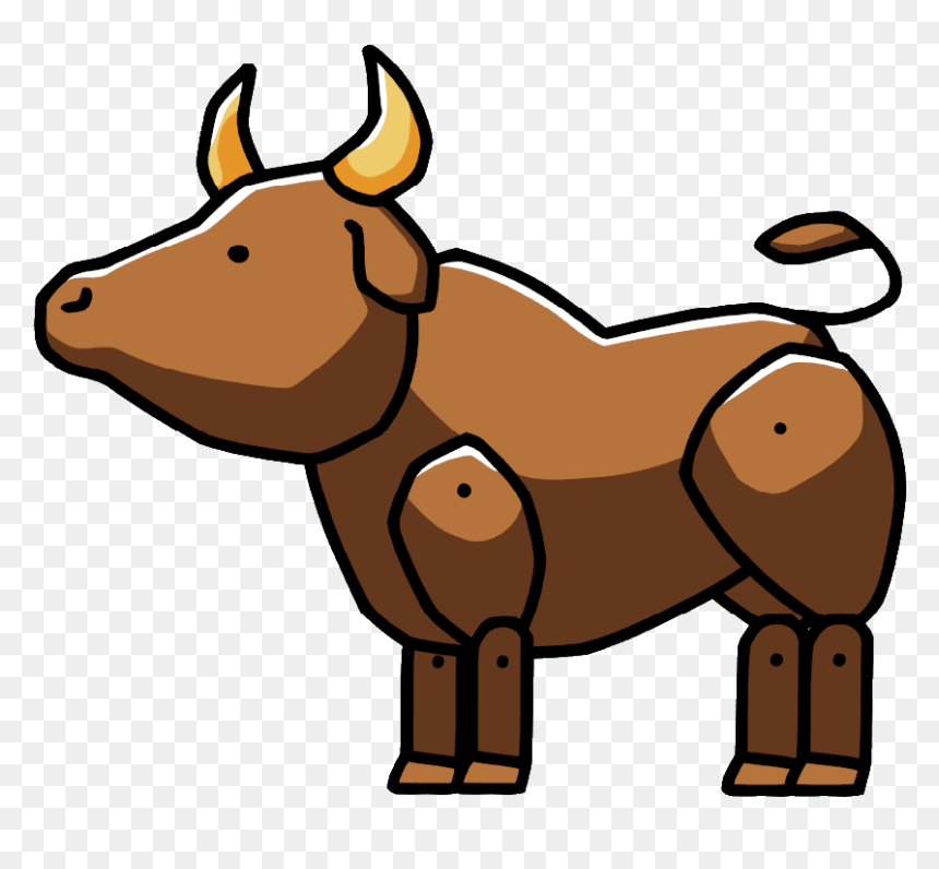 Bull - Scribblenauts Bull Png, Transparent Png - bull png