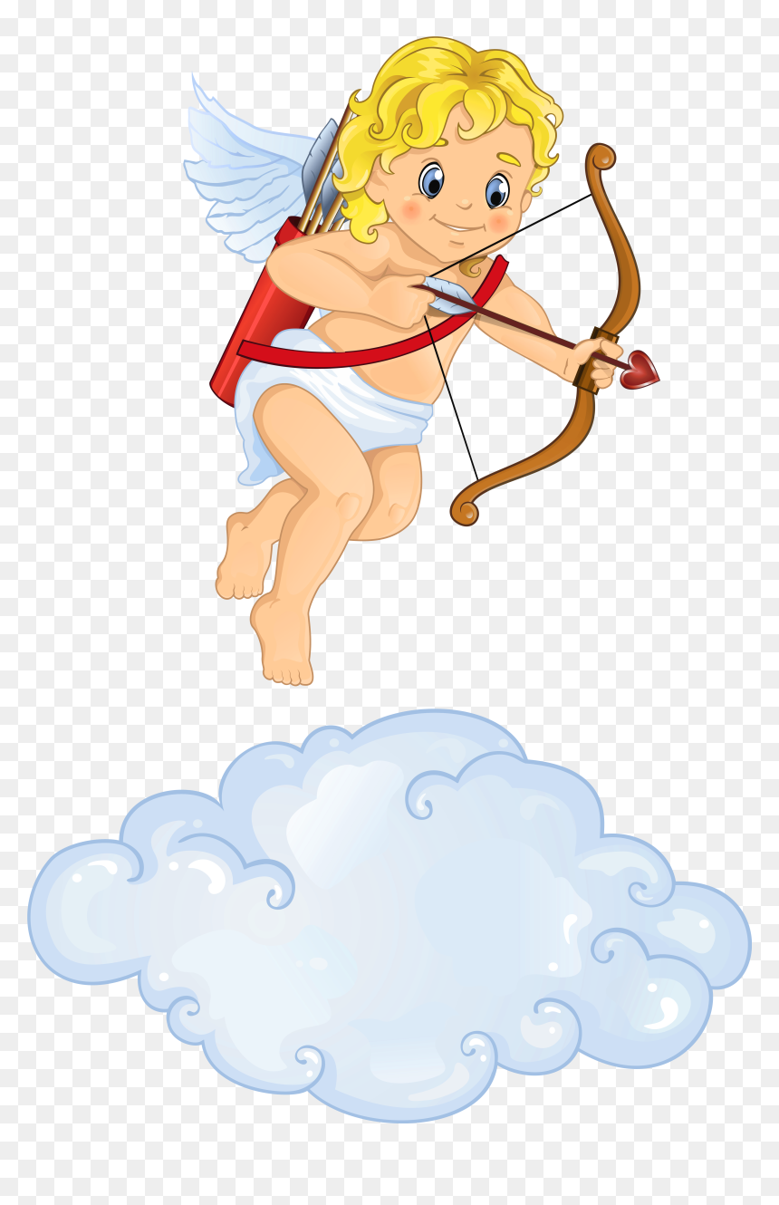 Beautiful Cupid , Png Download - Cupid On A Cloud, Transparent Png - cupid png
