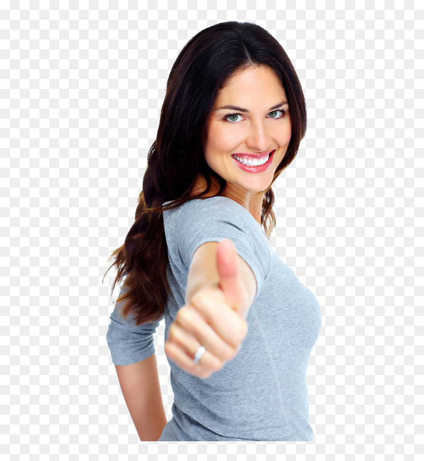 Home - Girl, HD Png Download - ok hand png