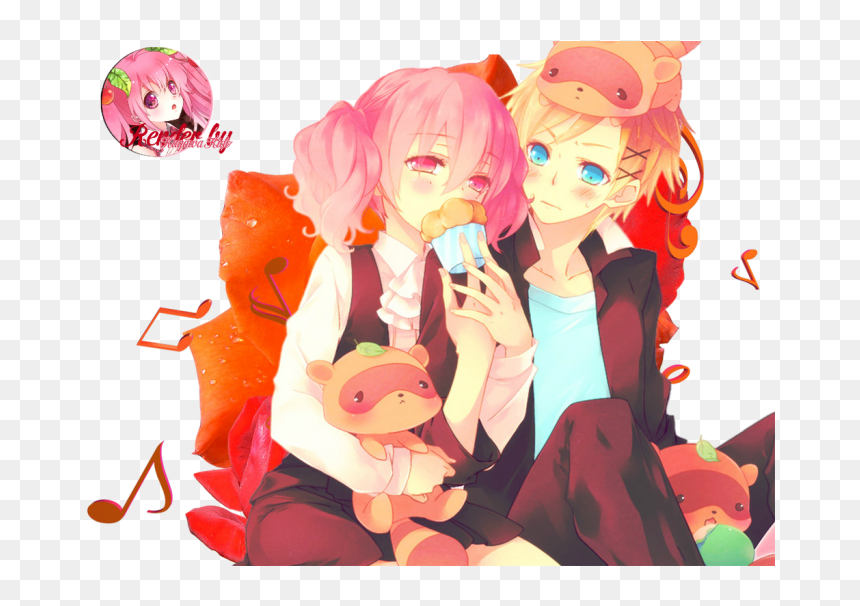 Anime Couple Oink Hair, HD Png Download - couple png