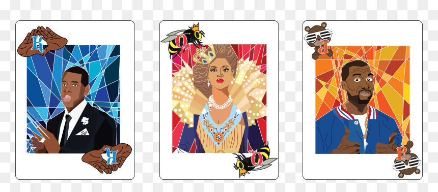 Playing Card Design With Graphic Interpretation Of - Illustration, HD Png Download - beyonce png
