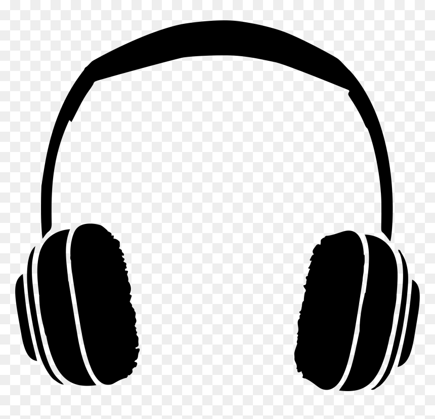 Shiny Headphones Silhouette Icons Png - Headphones Clipart, Transparent Png - headphone png