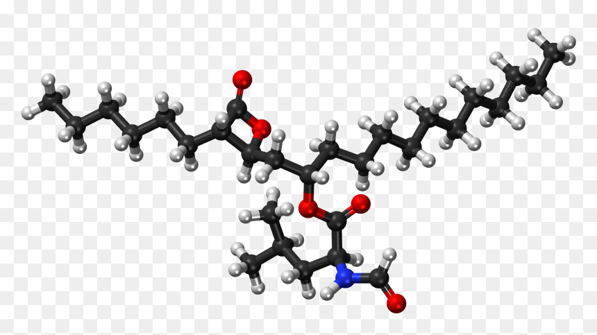 Orlistat Ball And Stick Model - Acid, HD Png Download - jewellery model png