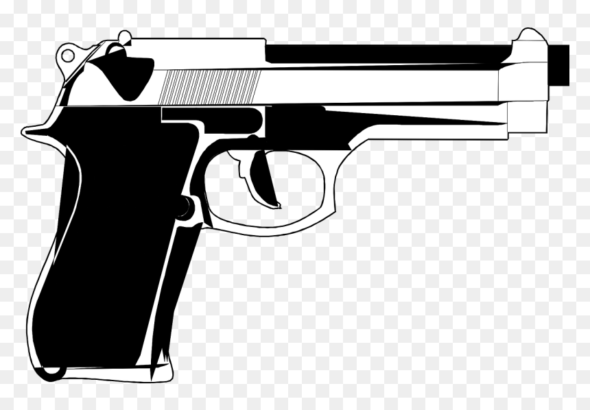 Pistol Clipart, HD Png Download - revolver png