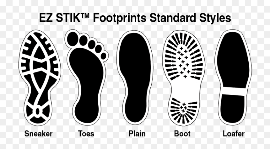 Thumb Image - Foot Prints Black Plain, HD Png Download - footprint png
