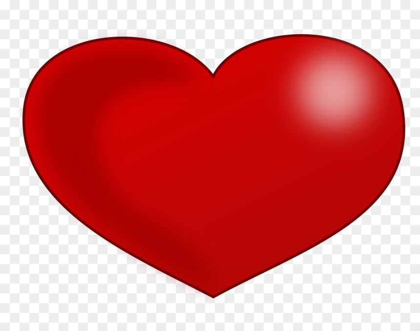 Red Glossy Valentine Heart Png Transparent Library - Big Red Valentine Heart, Png Download - valentine png