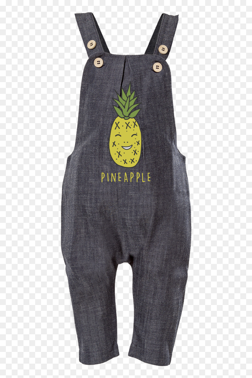 Denim Kids Dungarees - Pineapple, HD Png Download - kids wear png
