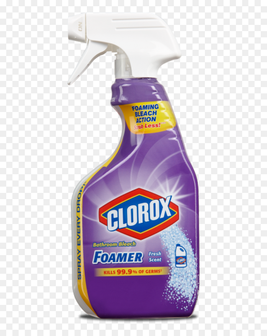 Clorox Bleach Foamer For The Bathroom Fresh Scent - Clorox Bleach Spray, HD Png Download - clorox bleach png