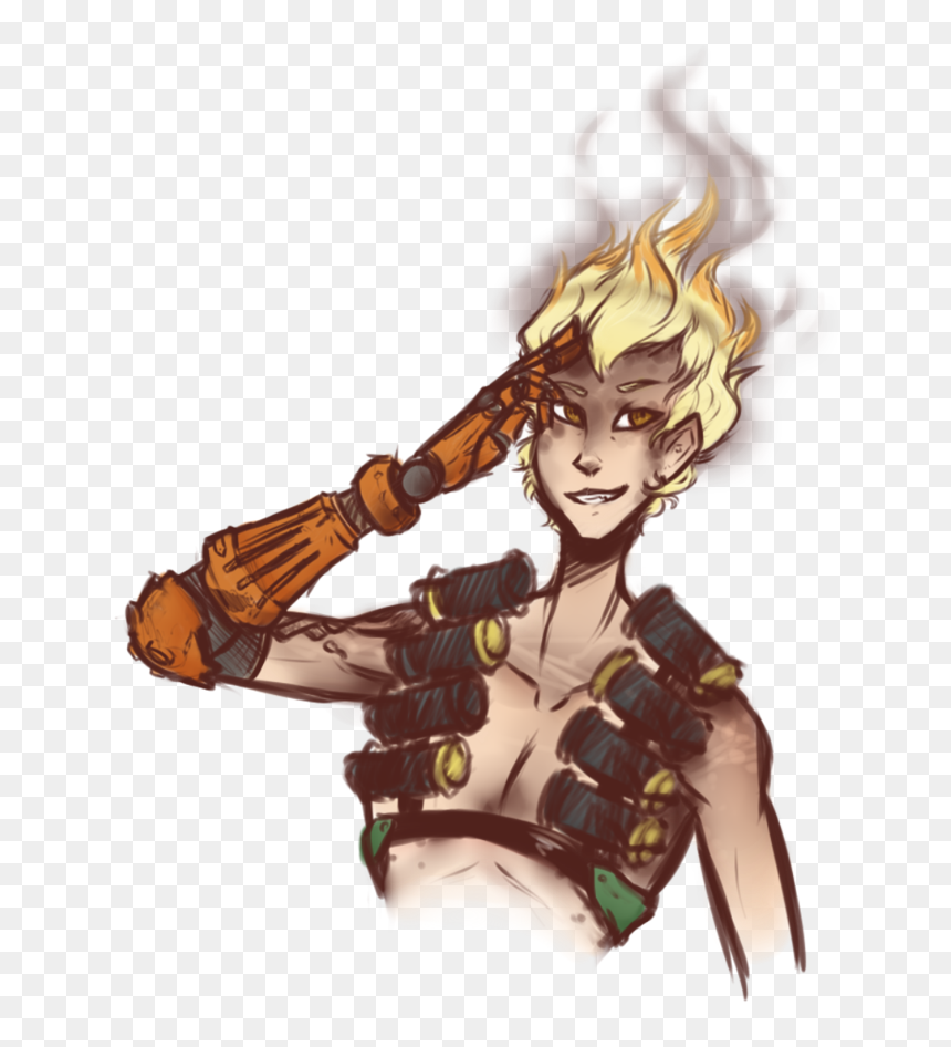 Jamison Trashpile Fawkes By - Fanart Junkrat Overwatch Png, Transparent Png - junkrat png
