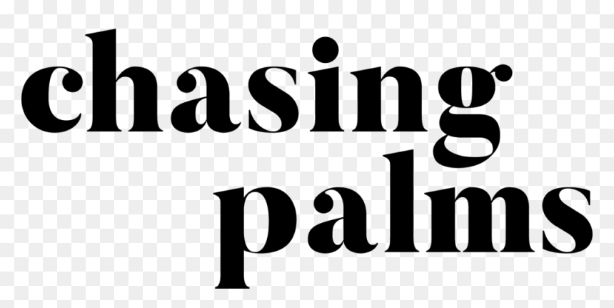 Chasing Palms Stacked Mono V2 - Swipe Up Text Png, Transparent Png - palms png