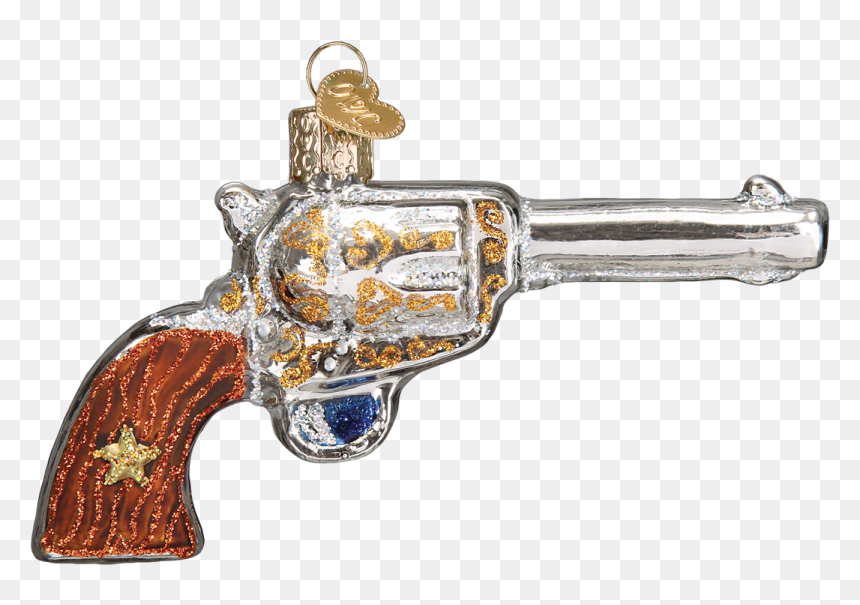 Gun Ornament, Western Ornament - Christmas Gun Transparent, HD Png Download - revolver png