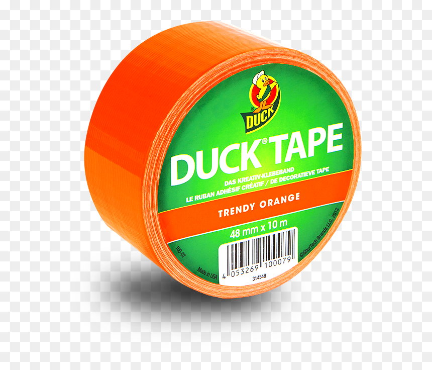 Duck Tape, Trendy Orange - Label, HD Png Download - duct tape png