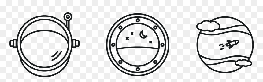 Transparent Space Helmet Png - Circle, Png Download - space helmet png