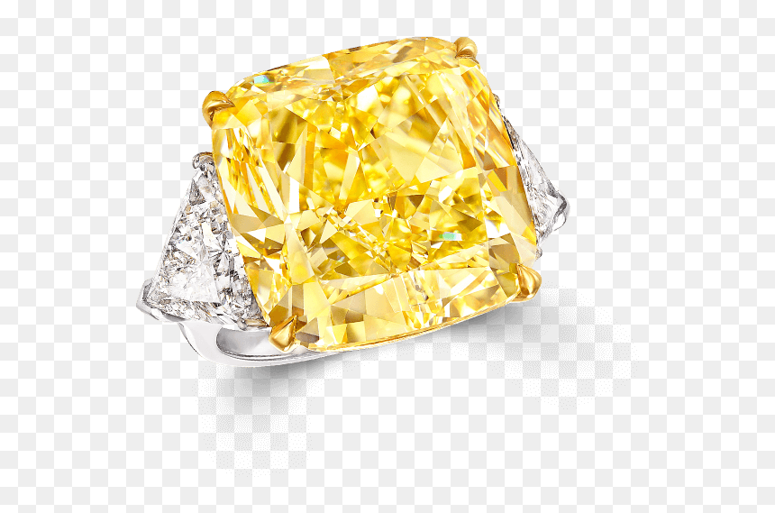 A Graff Yellow Diamond High Jewellery Ring Featuring - Graff Yellow Diamond Ring, HD Png Download - jewellery model png