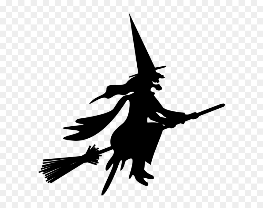Witch On Broom Png , Png Download - Witch On Broomstick Png, Transparent Png - broom png