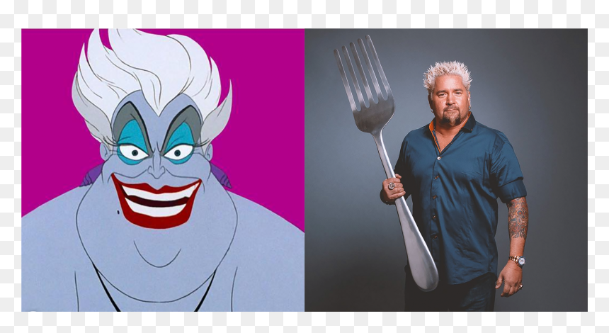 Ursula And Guy Fieri, HD Png Download - guy fieri png