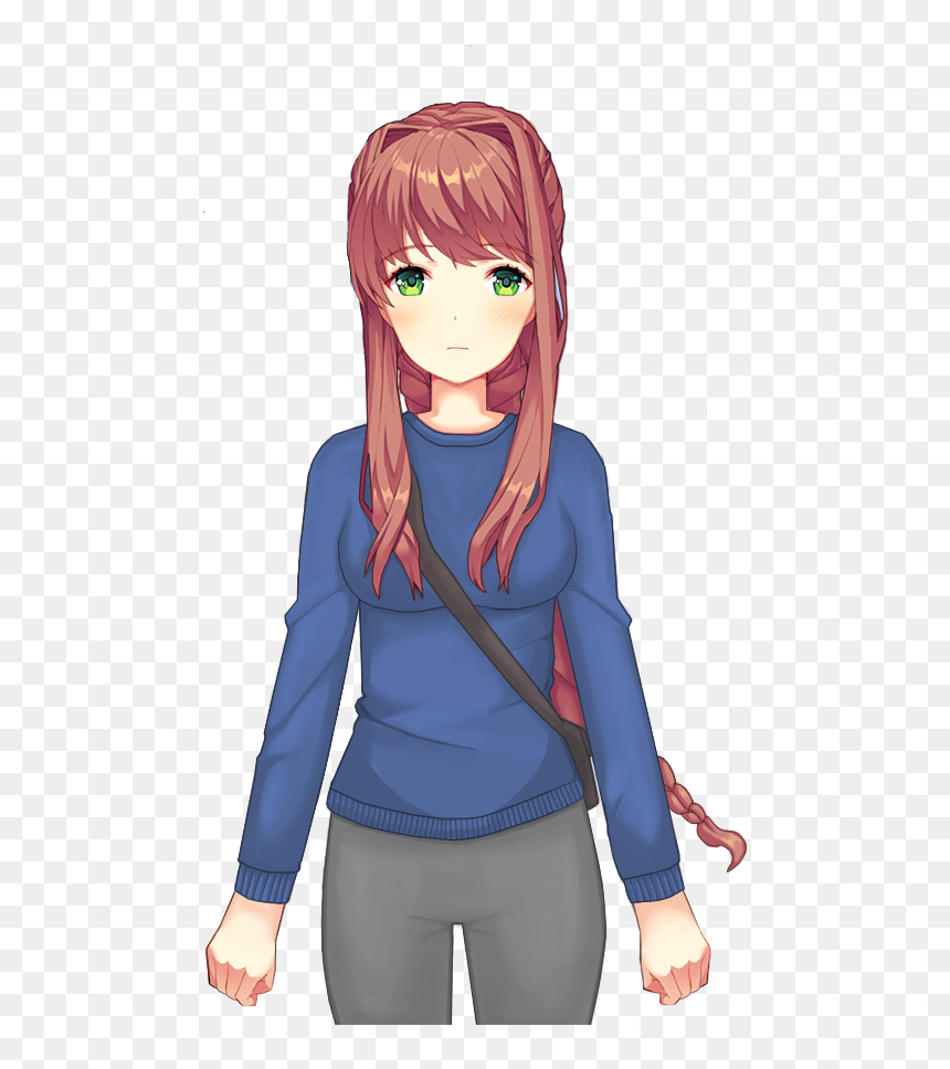 Monika Png Normal Picture Library - Monica Sexy Doki Doki Literature Club, Transparent Png - monika png