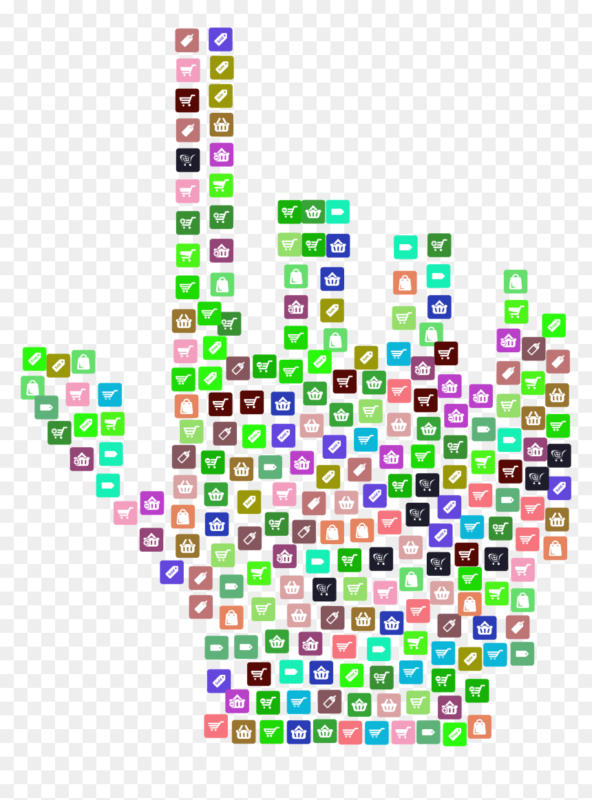 Hand Pointer E-commerce Icons Clip Arts - Pointer, HD Png Download - ecommerce png