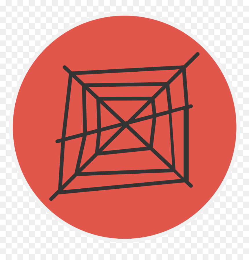Drawing Simple Spider Web, HD Png Download - spiderweb png