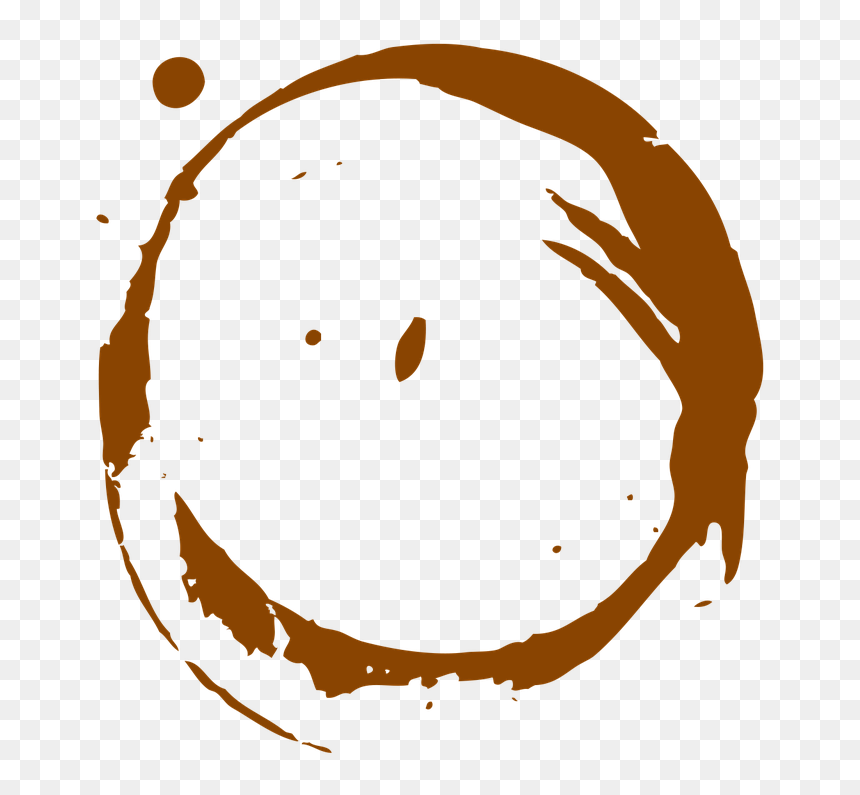 Coffee Footprint, HD Png Download - coffee stain png